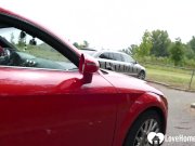 Hot stepdaughter masturbates in her new dads car 16/16