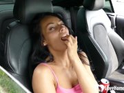 Hot stepdaughter masturbates in her new dads car 2/16