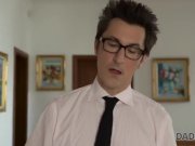 DADDY4K. Intelligent gentleman bangs his sons girlfriend very hard 1/16