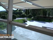 Stalker babe submits to DP to pleasure you after eating your dick 1/16