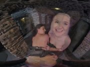 WARRIOR PRINCESSES Xena and Gabrielle Taking Prison Guard For Threesome 10/16