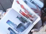 Exquisite Teen Kris The Foxx Takes Cum in Her Pretty Mouth 1/16