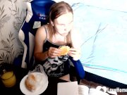 Gamer girl spreads her legs for a solo 2/16