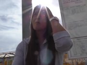 HUNT4K. Gentleman finds poor girl on bus station and bangs her hard 2/16