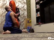 Smoking redhead stepsister gets a hard pecker 2/16