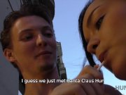 HUNT4K. Dark-haired chick worships dick for good amount of cash 4/16