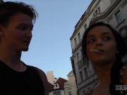 HUNT4K. Dark-haired chick worships dick for good amount of cash 7/16