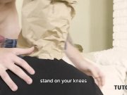 TUTOR4K. Young man doesnt want to study but drill this beautiful teacher 9/16