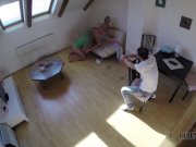 HUNT4K. Weak bf is watching how his lassie rides phallus 10/16