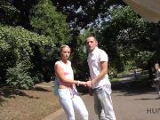 HUNT4K. Weak bf is watching how his lassie rides phallus 2/16