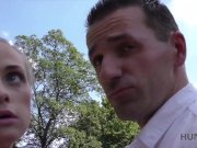 HUNT4K. Weak bf is watching how his lassie rides phallus 7/16