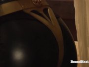 Deep Strapon Penetration In BDSM Lesbian Threesome With Slaves 16/16