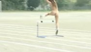 Nude sunbathing in a field Asian amateur in nude track and field