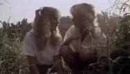 Vintage ladie - Classic porn in the forest with two ladies