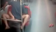 Amateur hacking - Couple having sex in the subway