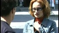Public anal redhead - German gets strong outdoor fuck