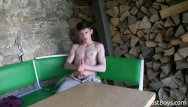 Muscular teen male - Young cute boy - outdoor webcam