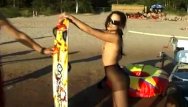 Free nudist beauty pageant videos - Beautiful fresh faced teen plays at the beach