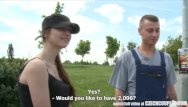 Orgies outdoors - Czech teen convinced for outdoor public sex
