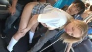 Upskirts groping - Schoolgirl groped and fucked by japaneses amwf