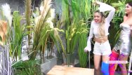 Girl fucking in store nude Fetisch-concept com - 2 girls with long cast leg visit a flower store 2