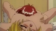 Lesbian and straight hentai sex