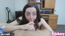 Trickery - Whitney Wright fucks a big dick for a job