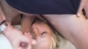 Amateur Milf anal fucking with cum in mouth