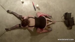 Female sex slave has her face sat on6
