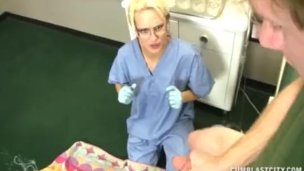 Sexy Doctor Causes A Huge CUmshot