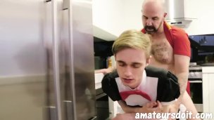 AmateursDoIt – Sissy boy French Maid twink bred by daddy bear