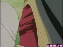 Hentai babe sucks and gets fucked outdoors