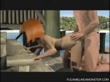 Horny Animated Chick Gets Monster Fucked