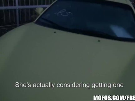 Young Czech exhibitionist fucks for cash