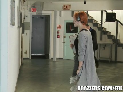Slutty brunette actress begs for DP - brazzers