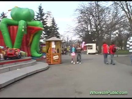 Chick rides tool in fun park