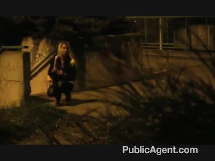 PublicAgent - Naughty blonde gets ass cumed