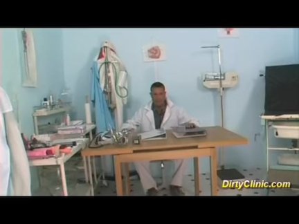 Whore fucks her gynecologist