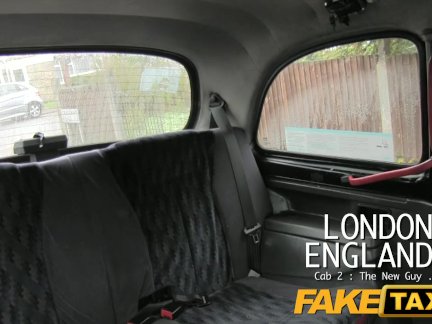 FakeTaxi - Busty milf gets hot lips on cock