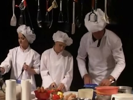 Dirty fucking in the kitchen