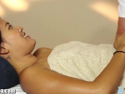 TrickySpa EXCLUSIVE Asian Caught Sucking Cock
