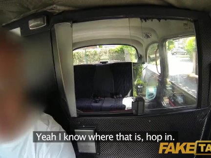 FakeTaxi - Brunette stunner gets naked