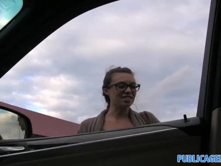 PublicAgent - French hitchiker fucks outdoors