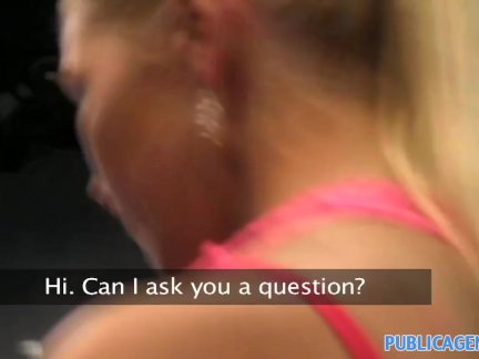 PublicAgent - Russian blonde fucked outside
