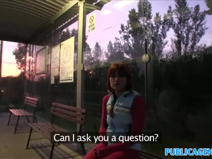 PublicAgent redhead takes it from behind
