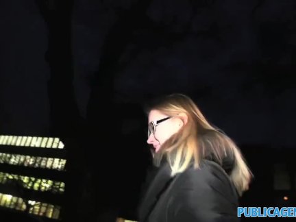 PublicAgent Blonde college student sex