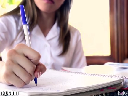  Lesbian Schoolgirl gets Pussy Eaten on Desk