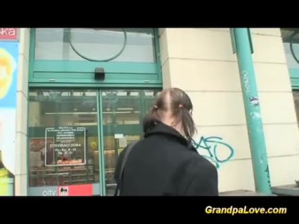 lucky day for horny grandpa
