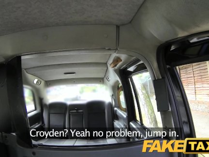 FakeTaxi Horny couple in back of cab