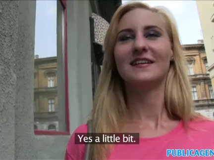 PublicAgent Hot blonde babe fucks a stranger